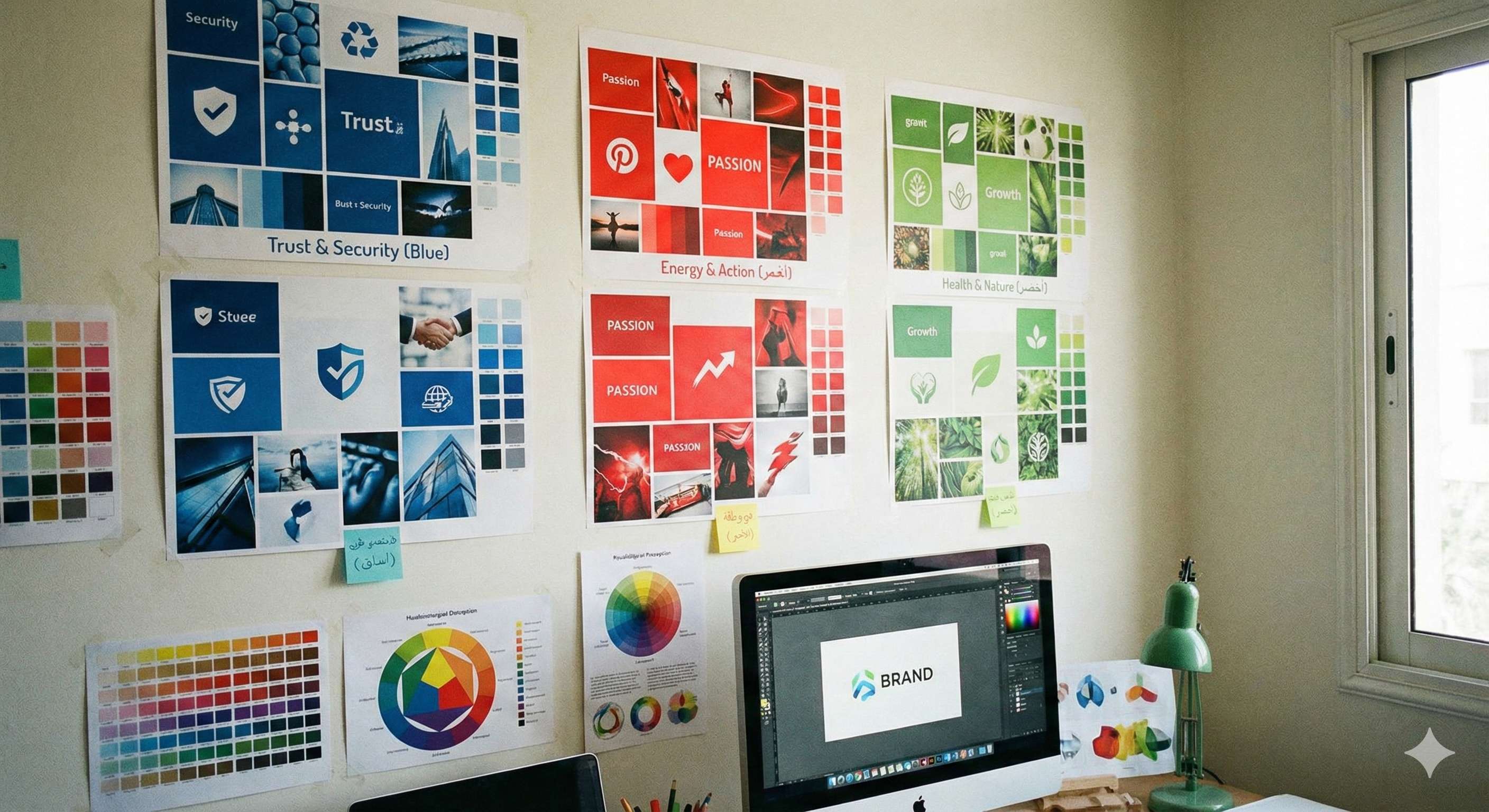 سيكولوجية الألوان في التصميم والعلامات التجارية