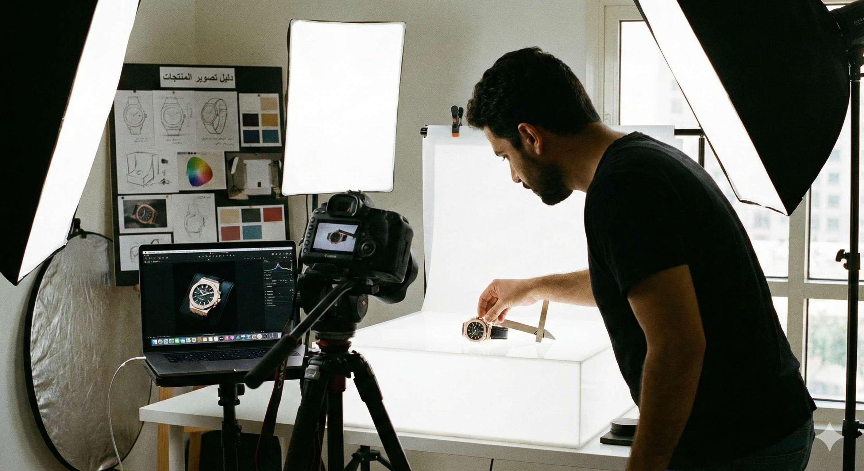 دليل تصوير المنتجات للمتاجر الإلكترونية