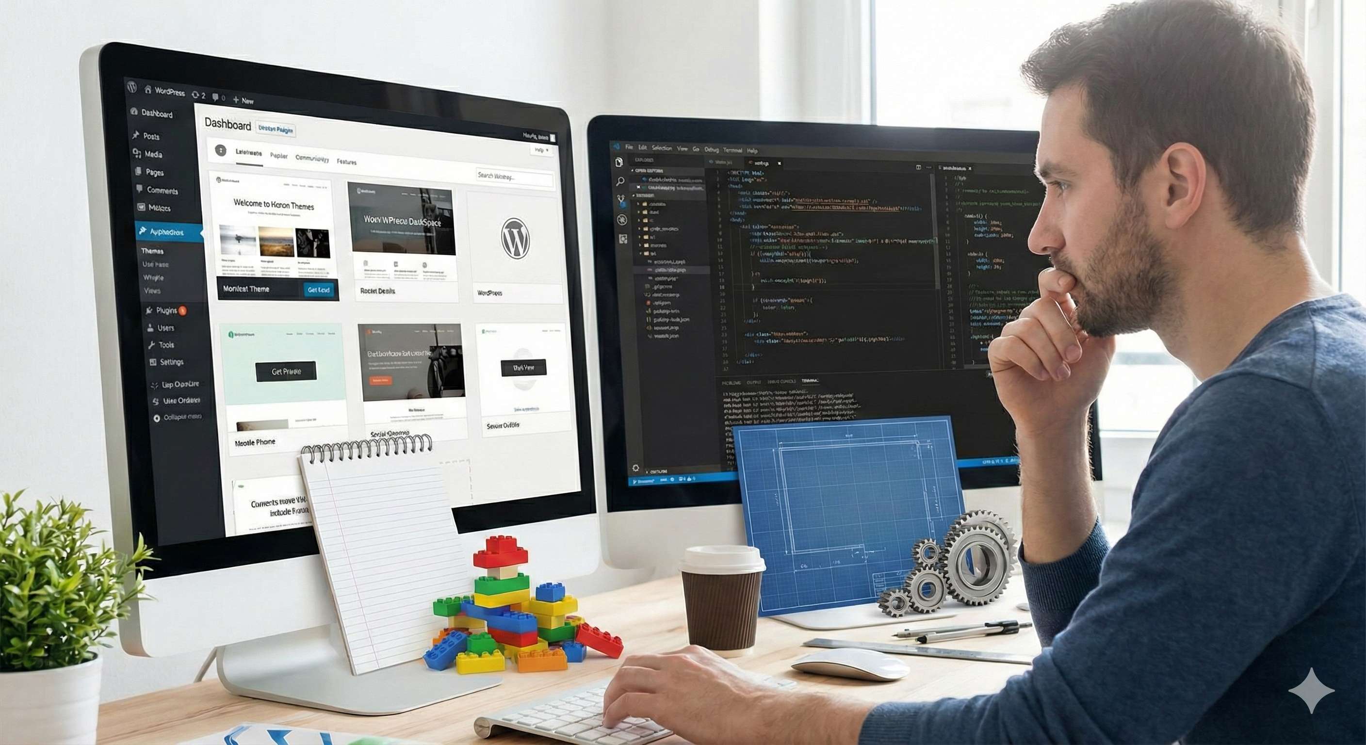 ووردبريس أم موقع مخصص: أيهما تختار لمشروعك؟