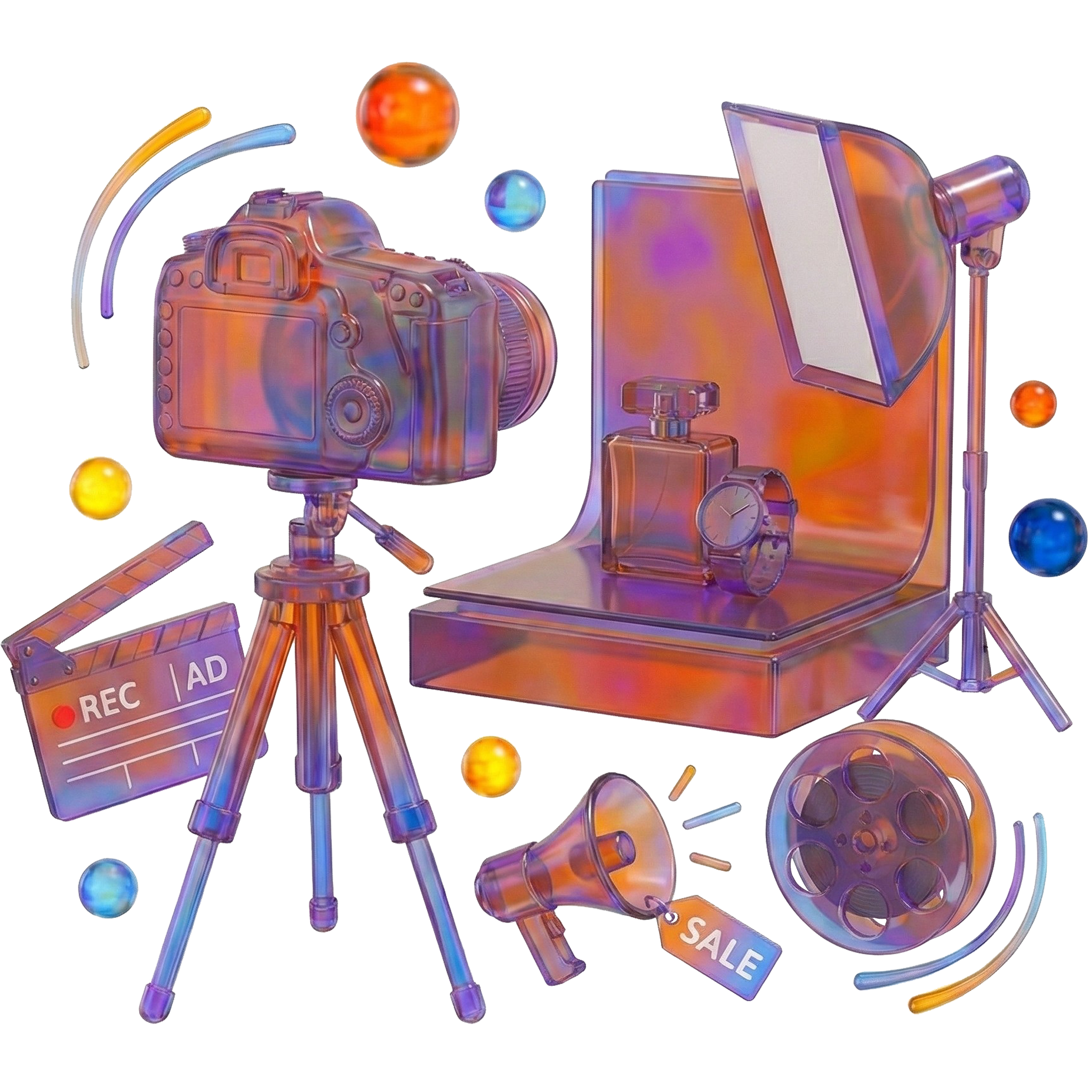 تصوير المنتجات والإعلانات